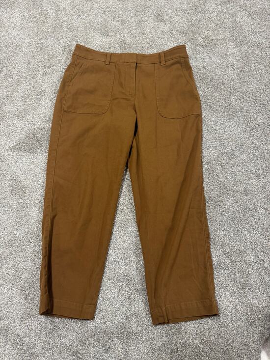 Talbots Pants - Talbots Women's Cropped Straight Leg Caramel Brown Pants